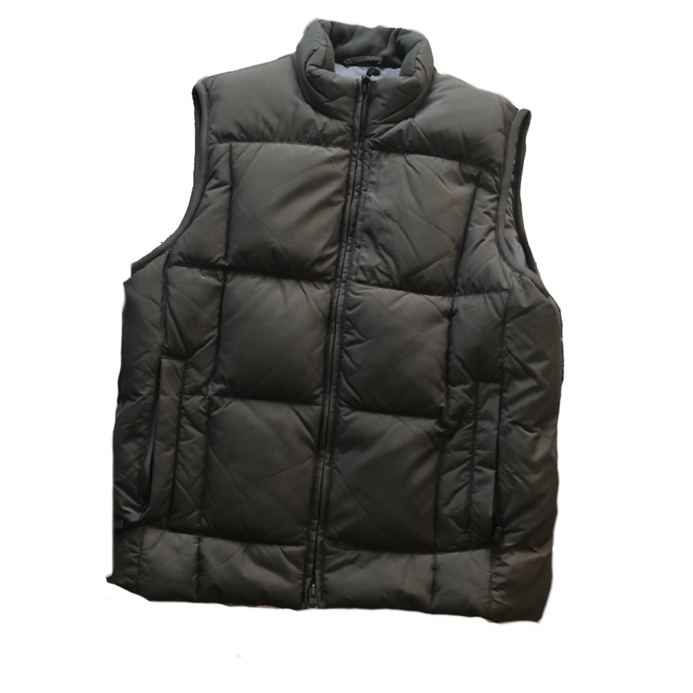 Men’s Eddie Bauer Goose Down Vest. Gray. Small.